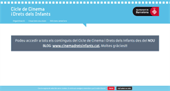 Desktop Screenshot of cinemadretsinfants.org
